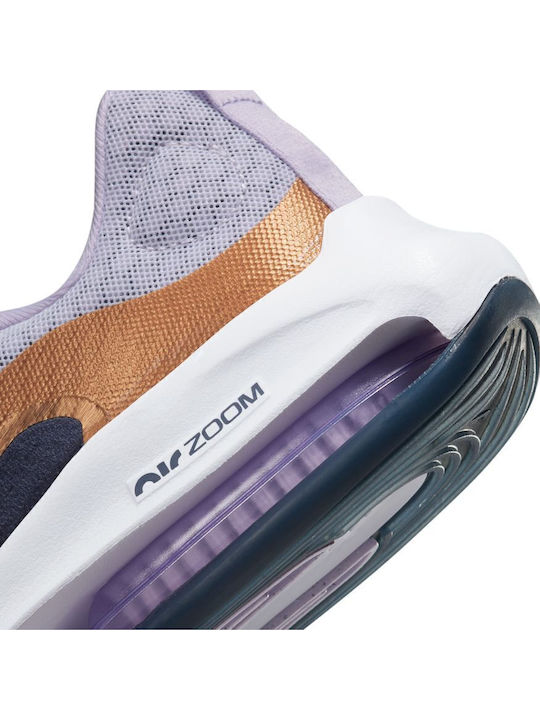 Zoom Arcadia 2 Kids Sports Shoes Running with Laces Purple
