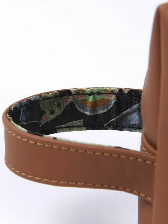 Men's Toiletry Bag Star Wars Mandalorian In Brown Colour 21cm
