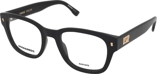 Dsquared2 Männlich Kunststoff Brillenrahmen Schwarz D2 0065 807