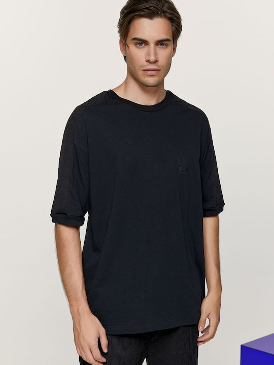 Edward Jeans Angus Men's Short Sleeve T-shirt Black