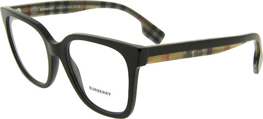 Burberry Evelyn Plastic Eyeglass Frame Black BE 2347 3942