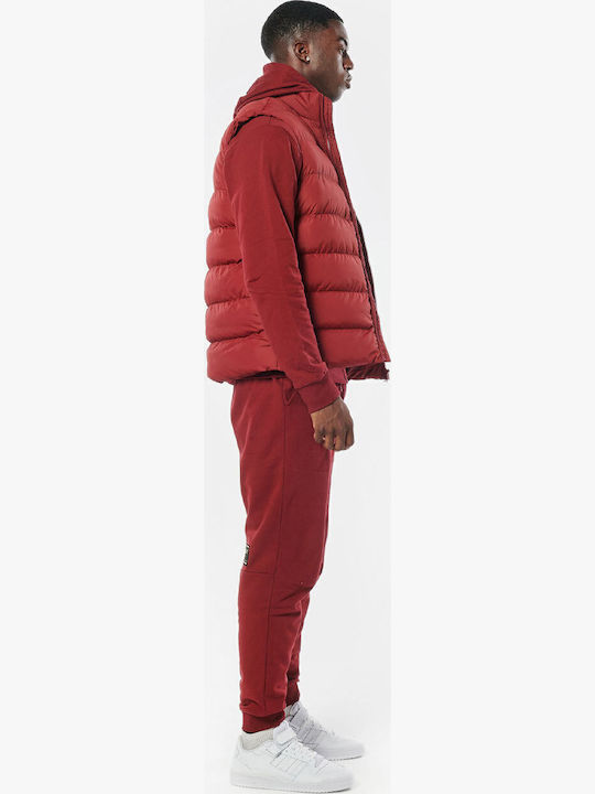Αμάνικο Μπουφάν Puffer Dark Marroon