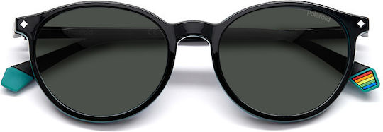 Polaroid Herren Acetat Brillengestell mit Clip-On Schwarz PLD6137/CS 807M9