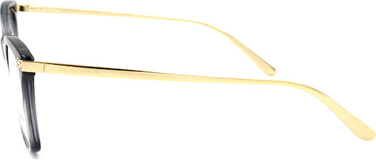 Dolce & Gabbana Logo Plaque Eyeglass Frame Butterfly Gray DG3331 3268