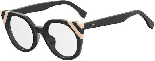 Fendi Women's Acetate Butterfly Frame Black