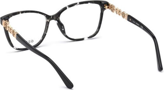 Feminin Plastic Rame ochelari Negru GU2832 005