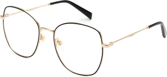 Levi's Damen Metallisches Brillengestell Schwarz LV5023 807