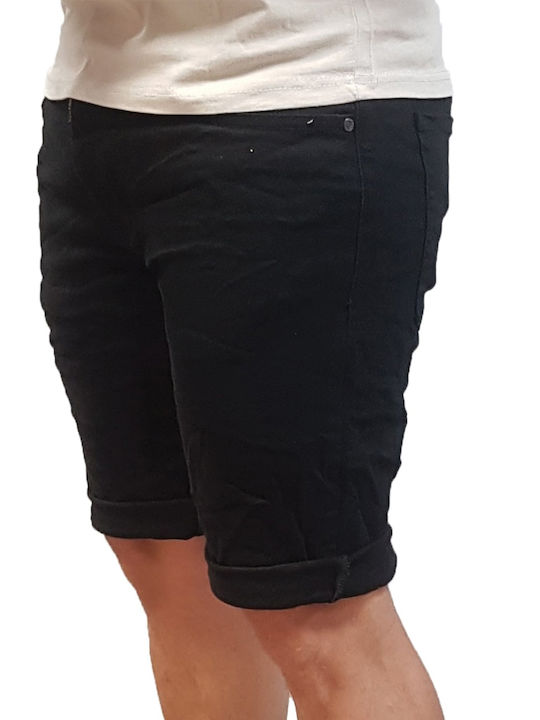 Senior Men's Shorts Jeans Black