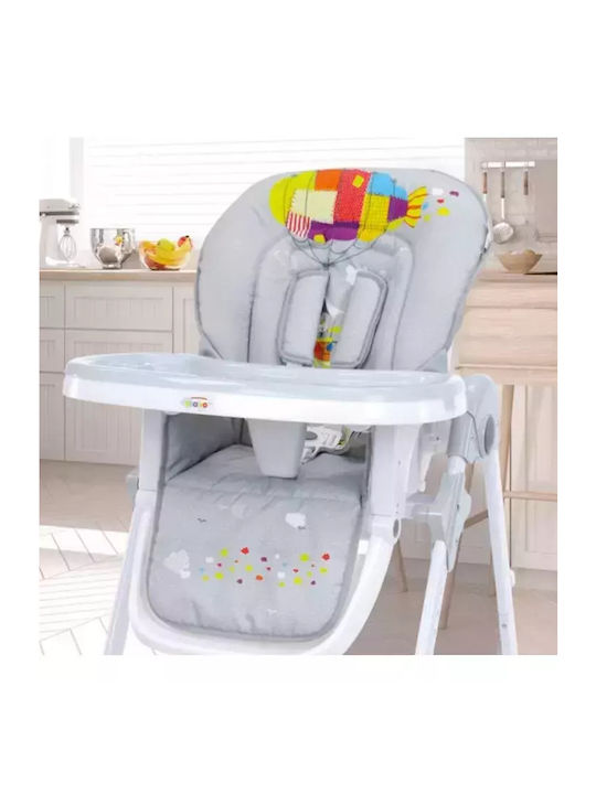Asalvo Chef Klappbarer Baby Hochstuhl Grau