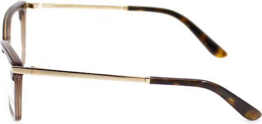 Dolce & Gabbana Rame Ochelari Pentru Femei Fluture Maro DG3345 3256