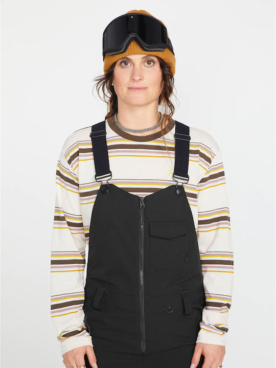 Volcom Swift Bib Overall H1352311-BLK Γυναικεία Σαλοπέτα Σκι & Snowboard Κόκκινη