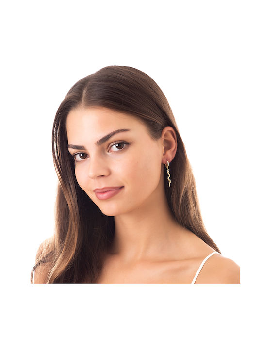 Oxzen Earrings Pendants from Silver Gold Plated