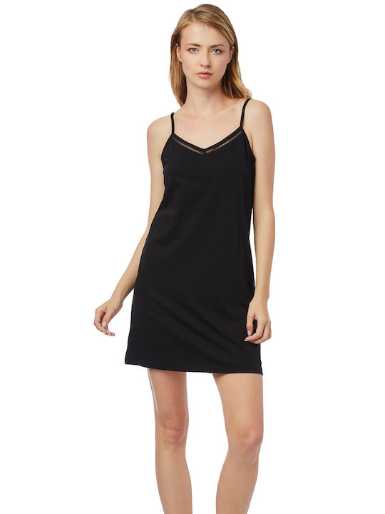 Minerva Summer Women's Nightdress Black