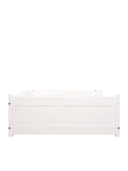 vidaXL Sofa Hundebett Weiß 105.5x75.5cm.