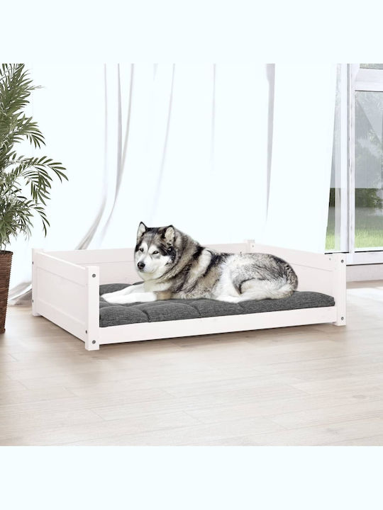 vidaXL Sofa Hundebett Weiß 105.5x75.5cm.