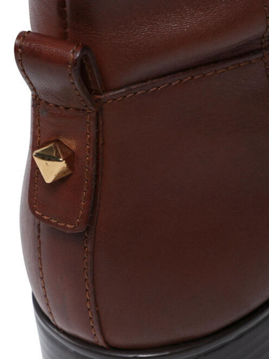 Leather Riding Boots with Laces Felicity Brown