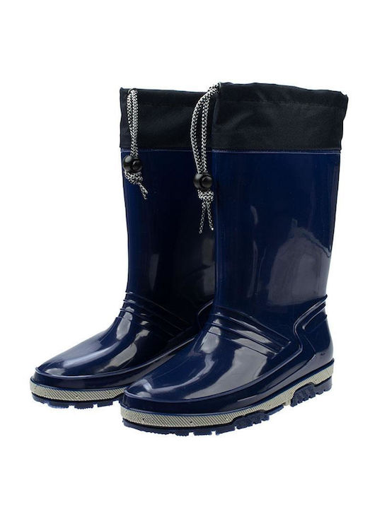 Meridian Shoes Kids Wellies Navy Blue