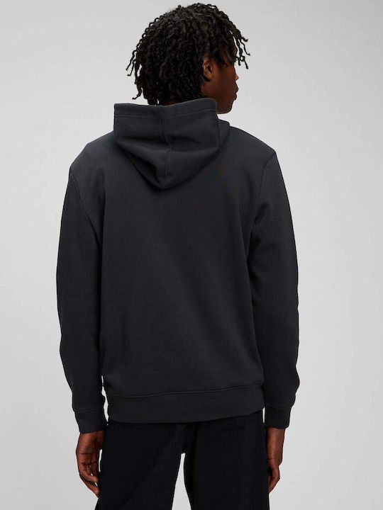 GAP Men's Sweatshirt with Hood and Pockets Black