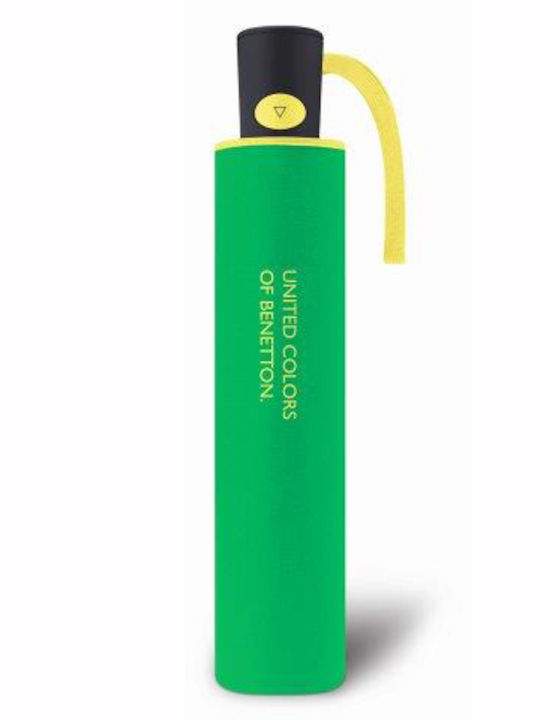 Benetton Automatic Umbrella Compact Green / Yellow