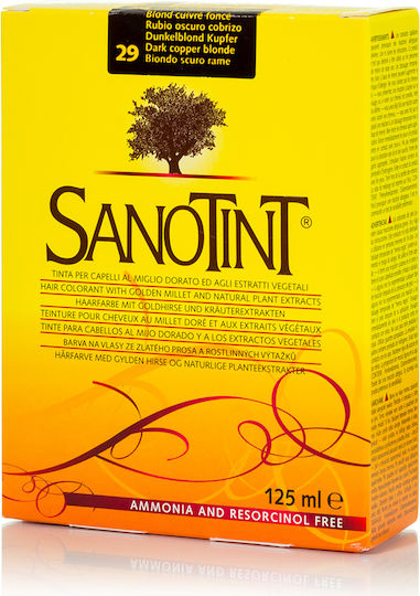 Sanotint Vopsea Clasică De Păr Fără Amoniac 29 Blond Închis Cupru 125ml