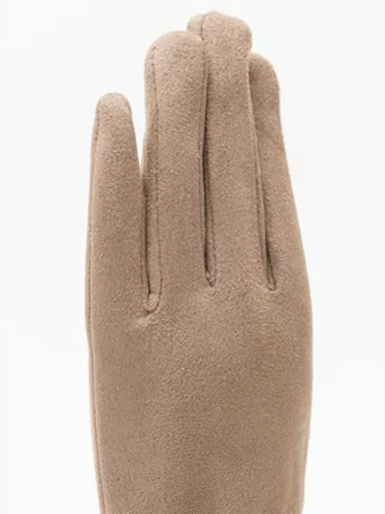 Fragola Women's Gloves with Fur Beige