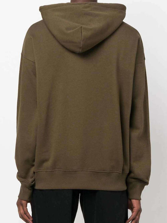 Versace Men's Sweatshirt with Hood Khaki