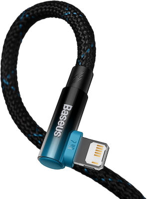 Baseus MVP 2 Angle (90°) / Braided USB-A to Lightning Cable 20W Blue 2m (CAVP000121)