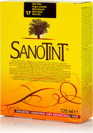 Sanotint Vopsea Clasică De Păr Fără Amoniac 17 Negru Albastru 125ml
