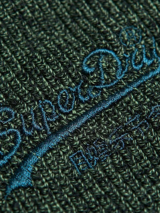 Vintage Logo Classic Beanie Ανδρικός Σκούφος Πλεκτός σε Χακί χρώμα