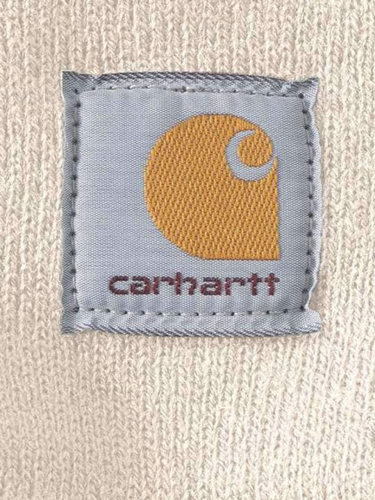 Beanie Unisex Σκούφος Πλεκτός σε Λευκό χρώμα