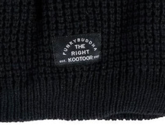 Beanie Unisex Beanie with Rib Knit in Black color