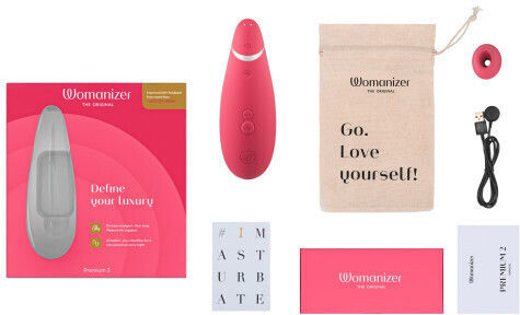 Womanizer Premium 2 Αναρροφητής Vagin Raspberry Pink 1buc
