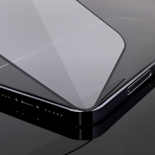Wozinsky Case Friendly Vollkleber Vollflächig gehärtetes Glas Schwarz (TCL 306)