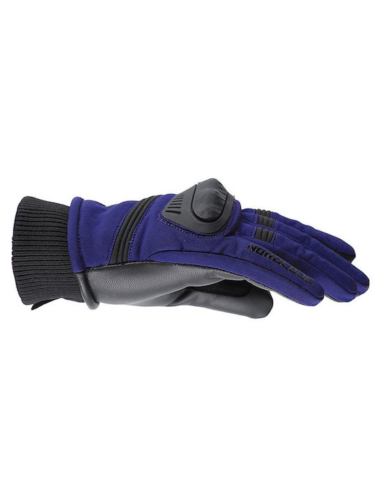 Nordcode Smart Winter Men's Motorcycle Gloves Softshell Navy Blue