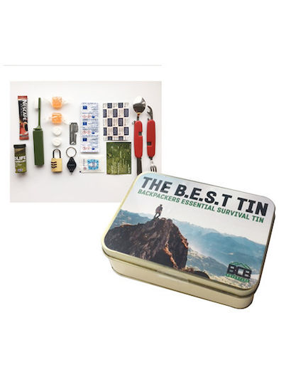 BCB Backpacker Essentials Survival Tin Θήκη Επιβίωσης με Ανοιχτήρι