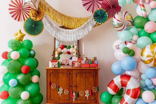 PartyDeco Χάρτινες Βεντάλιες Κρεμαστό Διακοσμητικό για Party 3τμχ