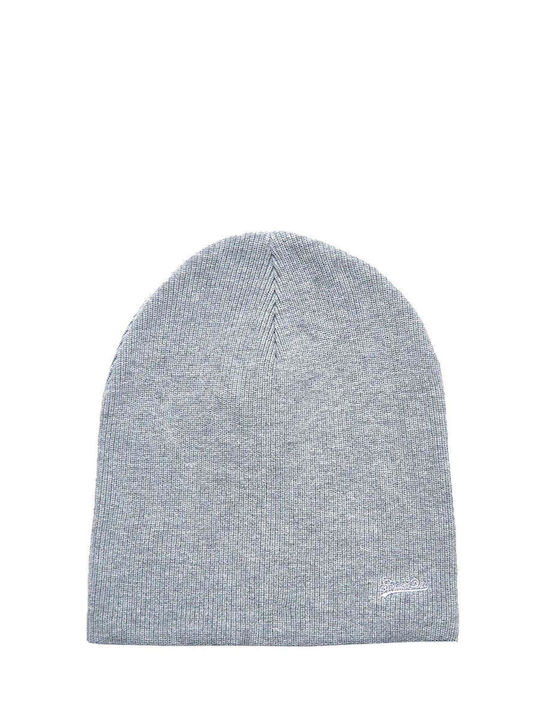 Vintage Logo Classic Beanie Ανδρικός Σκούφος Πλεκτός σε Γκρι χρώμα