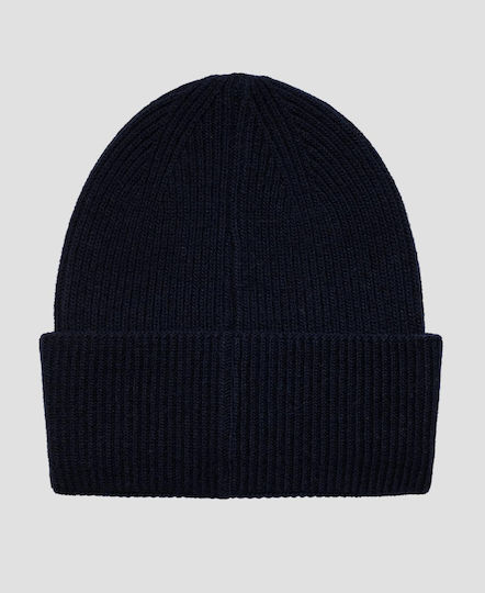 Beanie Unisex Beanie Gestrickt in Marineblau Farbe