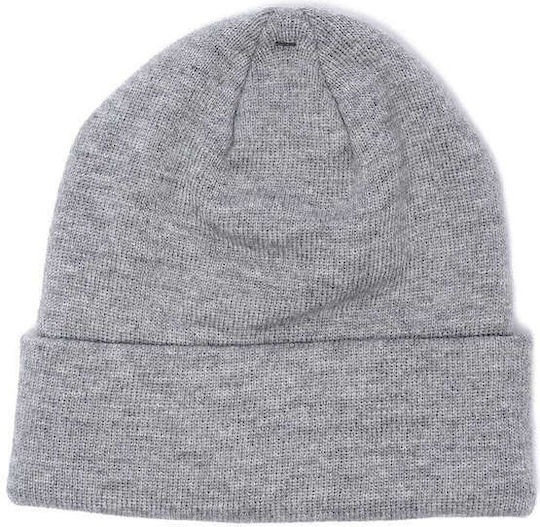 Beanie Männer Beanie Gestrickt Light Grey Melange