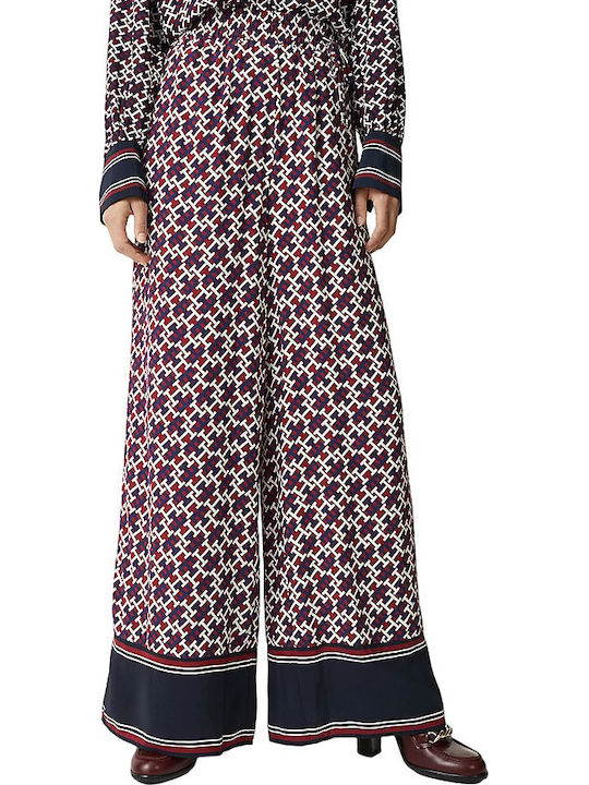 Women's High-waisted Fabric Trousers in Relaxed Fit