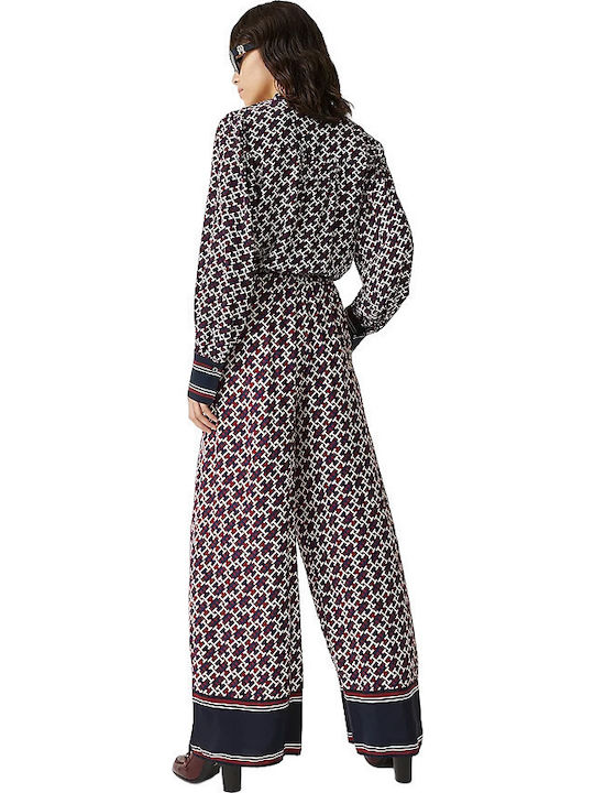 Women's High-waisted Fabric Trousers in Relaxed Fit