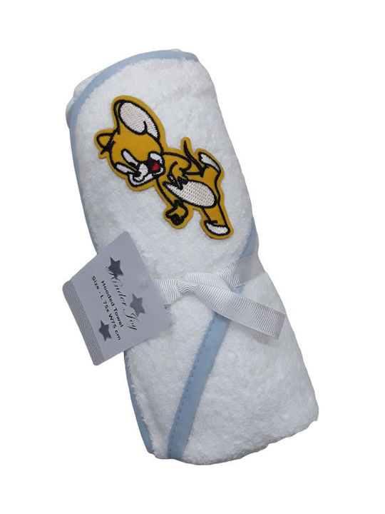 Beboulino Hooded Baby Bath Towel Jerry White