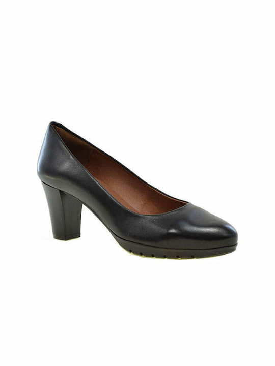 Desiree Shoes Leather Black Medium Heels