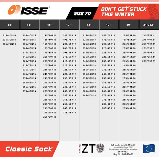 Isse Classic 70 Снежни одеяла против хлъзгане 2бр