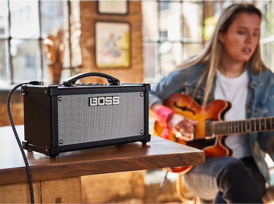 Boss Dual Cube LX Combo Amplifier for Electric Guitar 2 x 4" 10W Black