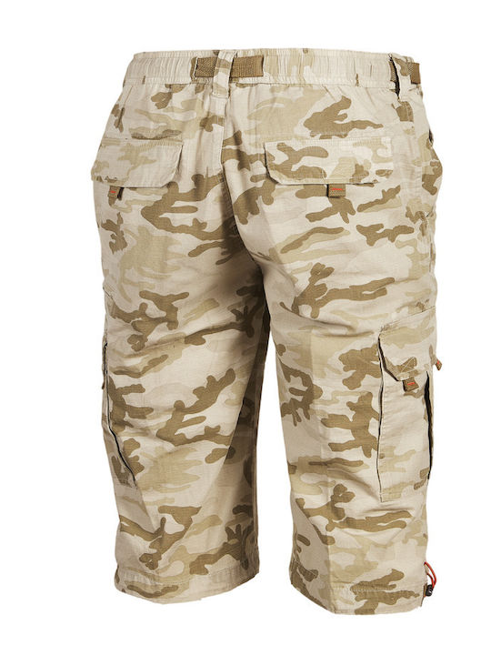 Woodland - Bermuda Cargo 3/4 Baumwolle Rip-Stop Bermudashorts - Desert Variante