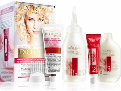 L'Oreal Paris Excellence Creme Triple Care Color Set Haarfarbe 10 Lightest Ultimate Blonde 48ml