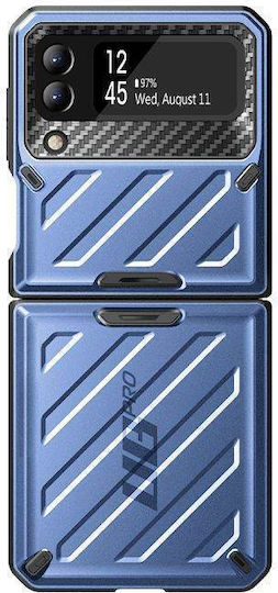 Supcase Beetle Pro С пълно покритие (360°) Пластмаса 2мм син металик (Galaxy Z Flip4)