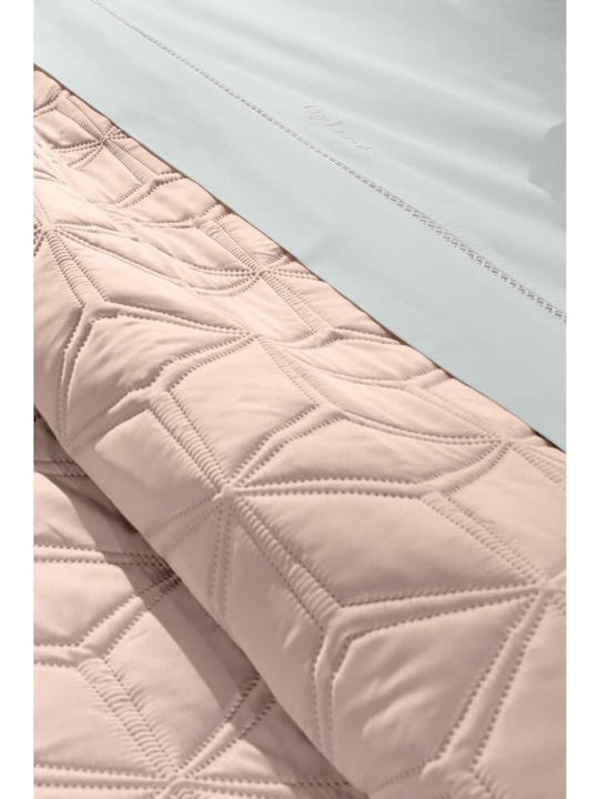 Guy Laroche Microsaten Set of 3pcs Bridal Blanket Super Double with 2 Pillowcases Suite Amethyst 250x240cm