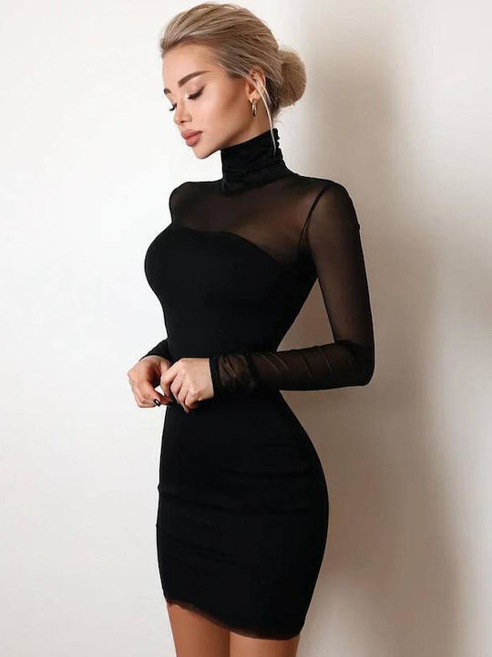 Rochie mini neagră